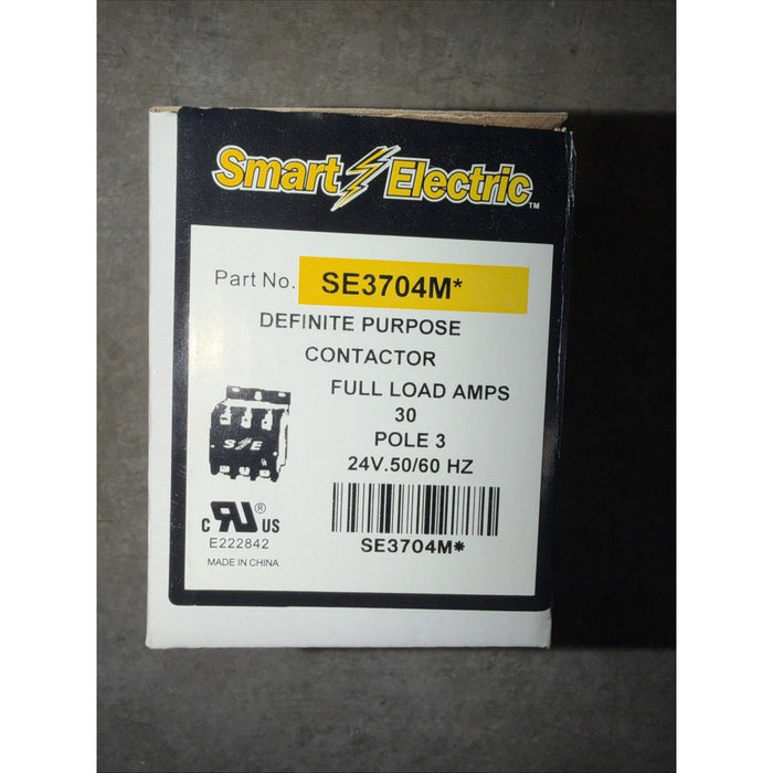 Smart Electric Definite Purpose Contactor, Part No. SE3704M by Price Is Right Miami