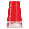 Dart Solo Plastic Party Cold Cups, 16 oz, Red, 50/Pack