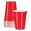 Dart Solo Plastic Party Cold Cups, 16 oz, Red, 50/Pack