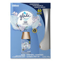 Glade Automatic Spray Starter Kit, Spray Unit and Refill, White/Gold, Clean Linen, 4/Carton