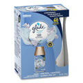 Glade Automatic Spray Starter Kit, Spray Unit and Refill, White/Gold, Clean Linen, 4/Carton