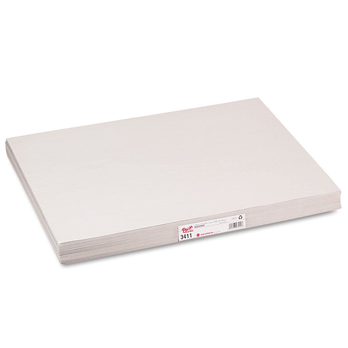 Pacon White Newsprint, 30 lb Newsprint Weight, 18 x 24, White, 500/Pack