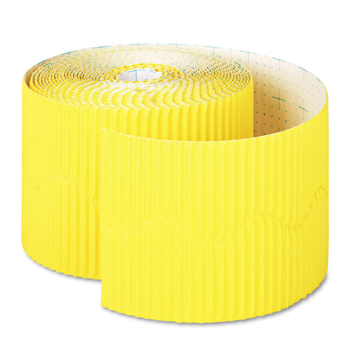 Pacon Bordette Decorative Border, 2.25" x 50 ft Roll, Canary