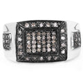 0.52 Carat Genuine Champagne Diamond .925 Sterling Silver Ring by Bids.com
