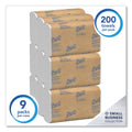 Scott Essential C-Fold Towels for Business, Convenience Pack, 10.13 x 13.15, White, 200/Pack, 9 Packs/Carton