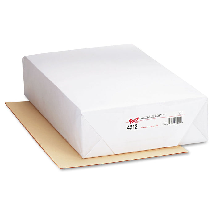Pacon Cream Manila Drawing Paper, 60 lb Cover Weight, 12 x 18, Cream Manila, 500/Pack
