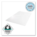 Floortex Cleartex Advantagemat Phthalate Free PVC Chair Mat for Low Pile Carpet, 53 x 45, Clear