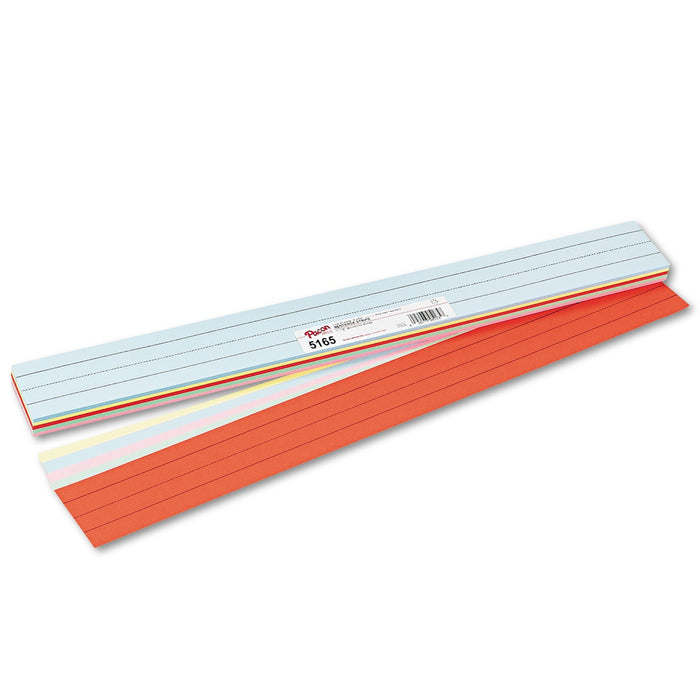 Pacon Sentence Strips, 24 x 3, Assorted Colors, 100/Pack