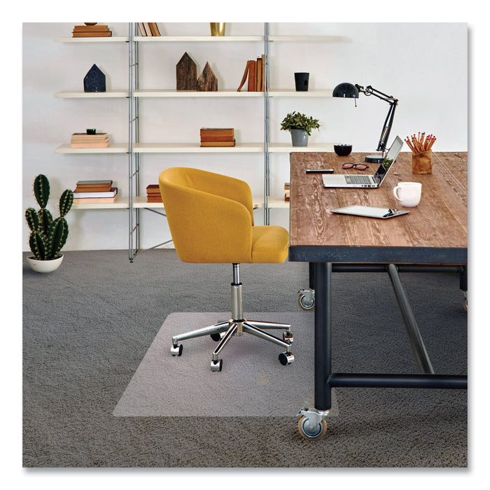 Floortex Cleartex Advantagemat Phthalate Free PVC Chair Mat for Low Pile Carpet, 60 x 48, Clear