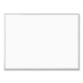 U Brands Melamine Dry Erase Board, 48 x 36, White Surface, Silver Frame