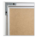 U Brands Melamine Dry Erase Board, 48 x 36, White Surface, Silver Frame