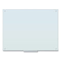 U Brands Glass Dry Erase Board, 48 x 36, White Surface