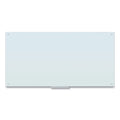 U Brands Glass Dry Erase Board, 72 x 36, White Surface