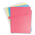 U Brands Data Card Replacement Sheet, 8.5 x 11 Sheets, Perforated at 1", Assorted, 10/Pack