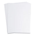 U Brands Data Card Replacement Sheet, 8.5 x 11 Sheets, Perforated at 2", White, 10/Pack