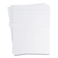 U Brands Data Card Replacement Sheet, 8.5 x 11 Sheets, Perforated at 2", White, 10/Pack