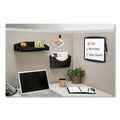 Fellowes Partition Additions Clips, 40 Sheet Capacity, Dark Graphite, 4/Pack
