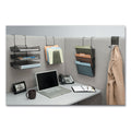 Fellowes Mesh Partition Additions Six-Step File Organizer, 7.5 x 10.63 x 17, Over-the-Panel/Wall Mount, Black
