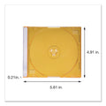 Verbatim CD/DVD Slim Case, Assorted Colors, 50/Pack