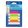 Avery Ultra Tabs Repositionable Tabs, Margin Tabs: 2.5" x 1", 1/5-Cut, Assorted Neon Colors, 24/Pack