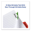 Avery Ultra Tabs Repositionable Tabs, Margin Tabs: 2.5" x 1", 1/5-Cut, Assorted Colors, 24/Pack