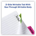 Avery Ultra Tabs Repositionable Tabs, Margin Tabs: 2.5" x 1", 1/5-Cut, Assorted Neon Colors, 48/Pack