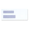 Universal Double Window Business Envelope, #8 5/8, Square Flap, Gummed Closure, 3.63 x 8.88, White, 500/Box