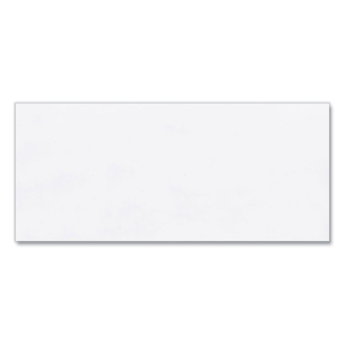 Universal Open-Side Business Envelope, #10, Commercial Flap, Diagonal Seam, Gummed Closure, 4.13 x 9.5, White, 500/Box