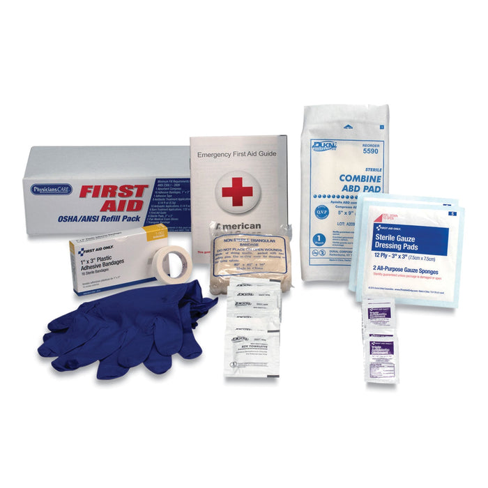 PhysiciansCare OSHA First Aid Refill Kit, 41 Pieces/Kit