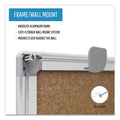 MasterVision Earth Cork Board, 24 x 36, Aluminum Frame