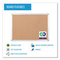 MasterVision Earth Cork Board, 48 x 72, Aluminum Frame