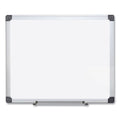 MasterVision Porcelain Value Dry Erase Board, 48 x 96, White, Aluminum Frame