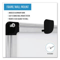 MasterVision Porcelain Value Dry Erase Board, 48 x 96, White, Aluminum Frame