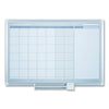 MasterVision Monthly Planner, 36x24, Silver Frame