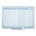 MasterVision Monthly Planner, 36x24, Silver Frame