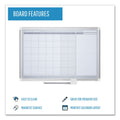 MasterVision Monthly Planner, 36x24, Silver Frame