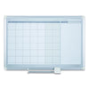 MasterVision Monthly Planner, 48x36, Silver Frame