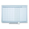 MasterVision Monthly Planner, 48x36, Silver Frame
