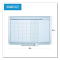 MasterVision Monthly Planner, 48x36, Silver Frame