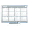 MasterVision 12 Month Year Planner, 36x24, Aluminum Frame