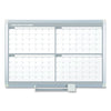 MasterVision 4 Month Planner, 48x36, White/Silver