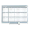 MasterVision 12 Month Planner, 48x36, Aluminum Frame