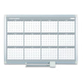 MasterVision 12 Month Planner, 48x36, Aluminum Frame