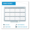MasterVision 12 Month Planner, 48x36, Aluminum Frame