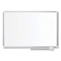 MasterVision Ruled Planning Board, 48 x 36, White/Silver