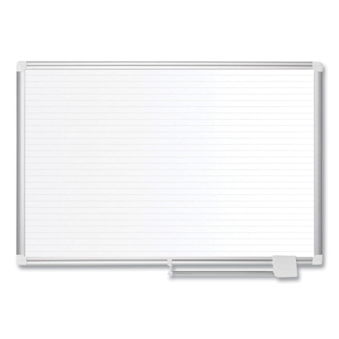 MasterVision Ruled Planning Board, 48 x 36, White/Silver