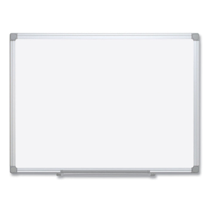 MasterVision Earth Silver Easy Clean Dry Erase Boards, 48 x 96, White, Aluminum Frame