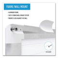 MasterVision Grid Planning Board, 1 x 2 Grid, 72 x 48, White/Silver
