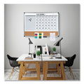 MasterVision 3-in-1 Calendar Planner Dry Erase Board, 36 x 24, Silver Frame