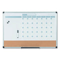 MasterVision 3-in-1 Calendar Planner Dry Erase Board, 24 x 18, Aluminum Frame